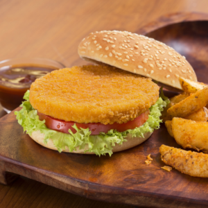 Hamburguesa de Pechuga Empanizada