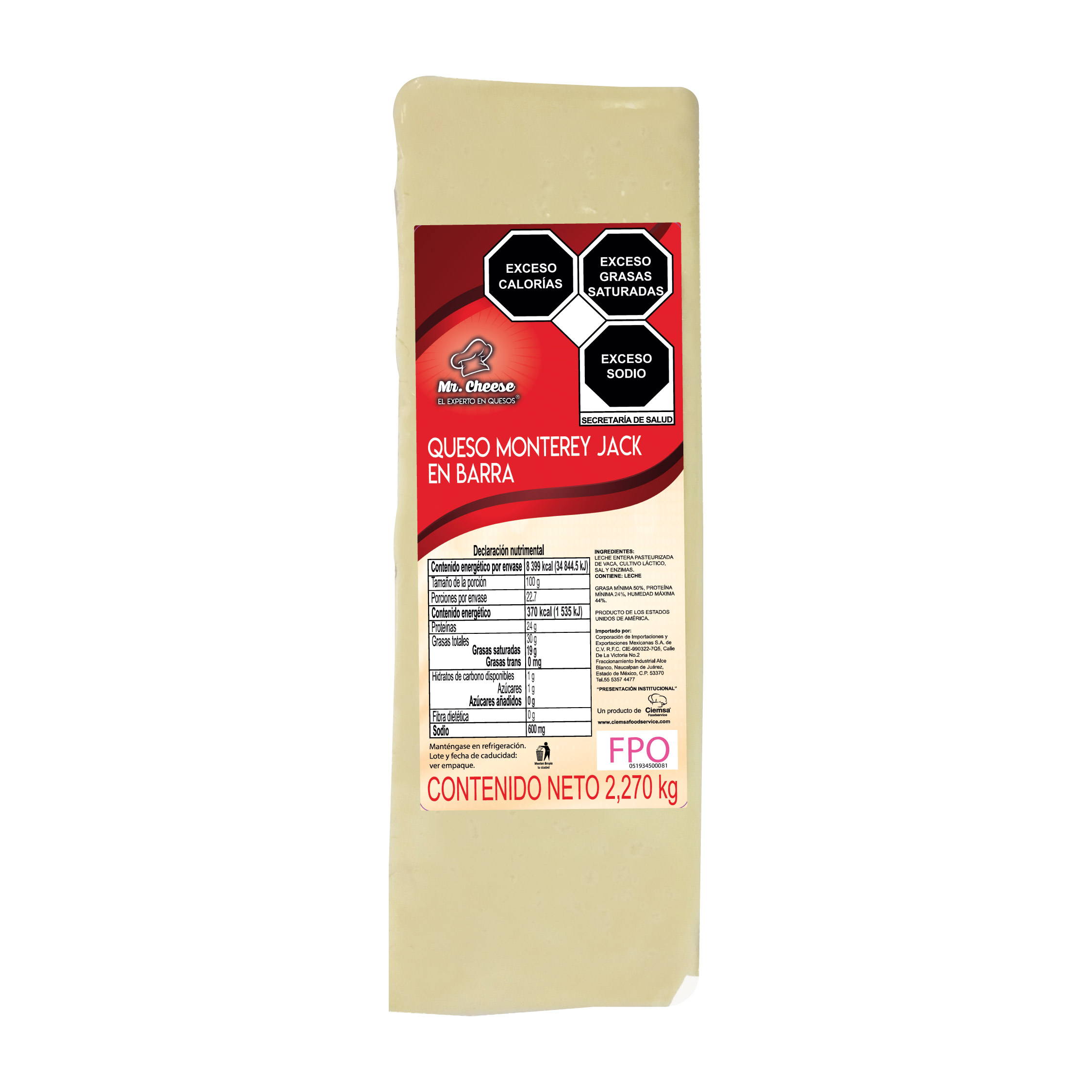 G50008 MONTEREY BARRA CIEMSA FOODSERVICE